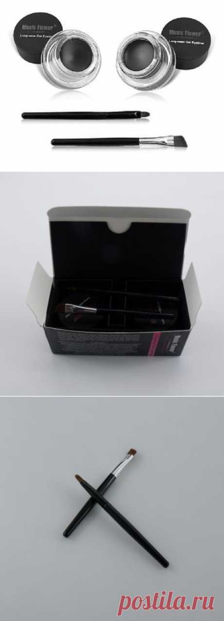 2 в 1 коричневый + черный гель подводка для глаз макияж бесплатная доставка водонепроницаемый бесплатная доставка косметический комплект для глаз макияж глаз купить на AliExpress