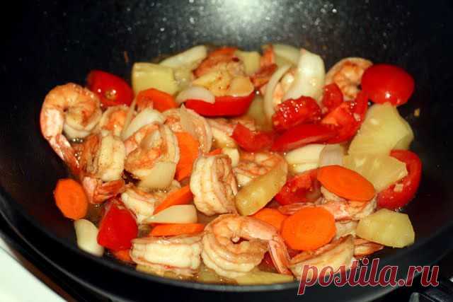 » Кисло-сладкие креветки Haba-Cooking