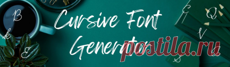 Are you looking to write your words in Cursive? You can use a free Cursive font generator tool that helps you to write your website content, your notes or any other personal or professional words in Cursive.
