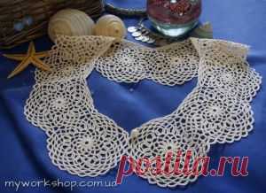 Ажурный воротник крючком - myworkshop.com.ua