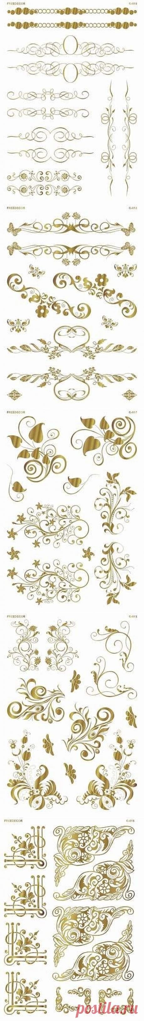 Узоры. Шаблоны для декорирования.