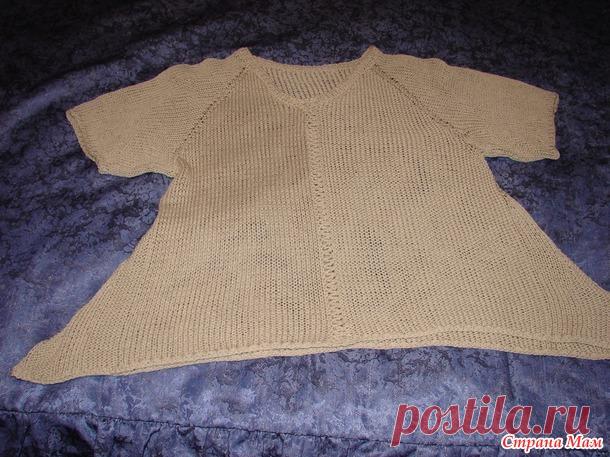 джемперок-наволочка из ленточного хлопка (много фото) - Вязание - Страна Мам