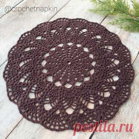Ажурная салфетка крючком