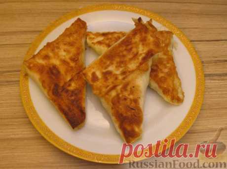 Рецепт: Треугольные пирожки из лаваша на RussianFood.com