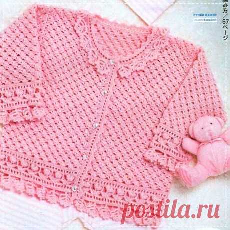 Детская ажурная кофточка.
Свяжем?