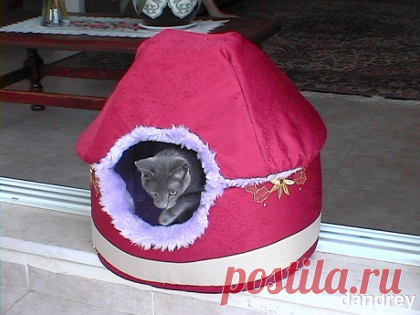 Домик-кроватка для кошки — Сделай сам, идеи для творчества - DIY Ideas