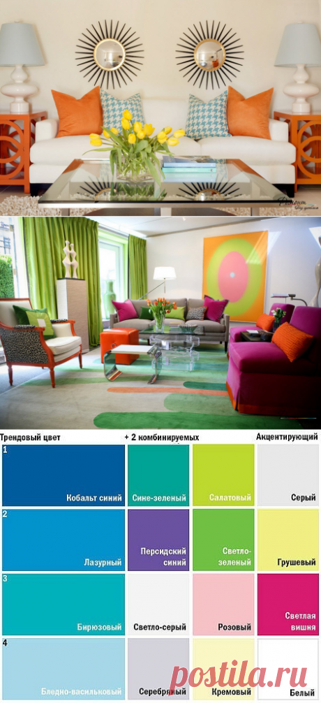 Правила сочетания цветов в дизайне интерьера: таблица, палитра и комбинации