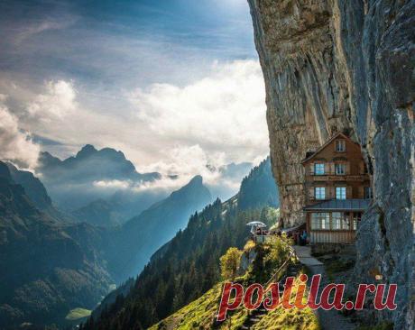Ресторан в швейцарских Альпах