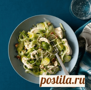 Курица с зелеными овощами