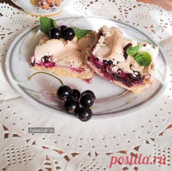 Очень вкусное смородиновое печенье с безе