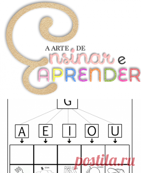 Искусство Учить и Учиться: Активность готова - Семья silábica буквы G