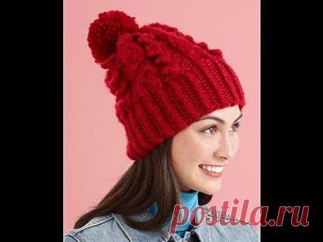 ▶ Snowy Cable Toque - YouTube