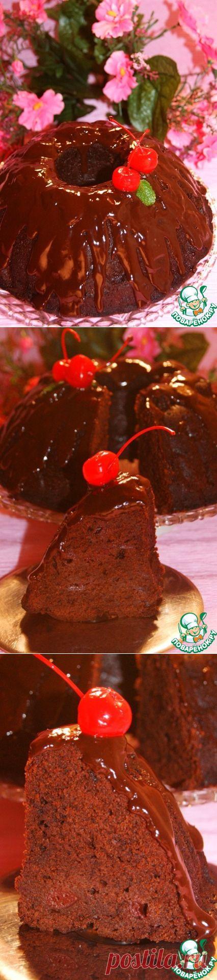 Шоколадный кекс с вишней "Отелло" - кулинарный рецепт