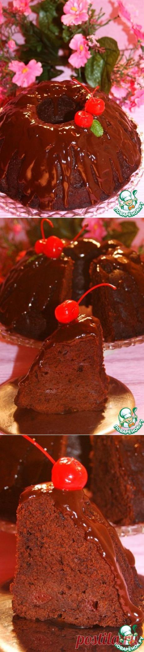 Шоколадный кекс с вишней &quot;Отелло&quot; - кулинарный рецепт