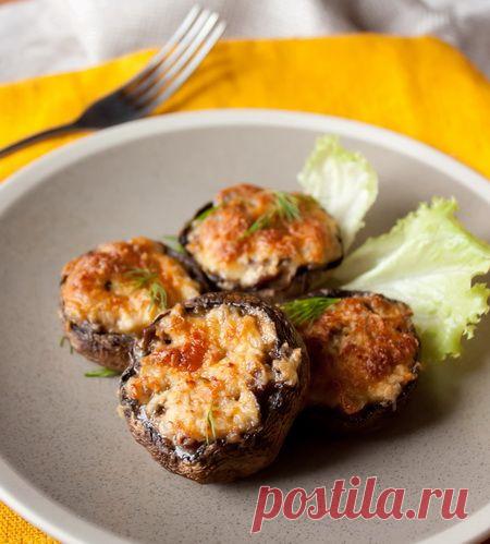 Пошаговый фото-рецепт фаршированных шампиньонов | Блюда из овощей | Закуски | Вкусный блог - рецепты под настроение