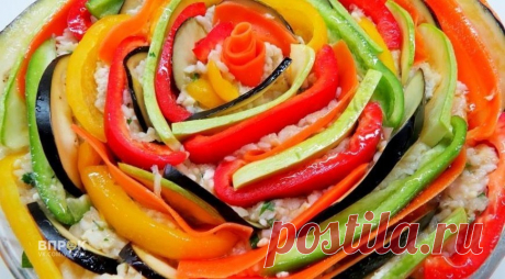 Нарядная и вкусная разноцветная запеканка с фаршем и овощами Ужин будет на славу!