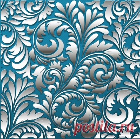 Синие морозные фоны.