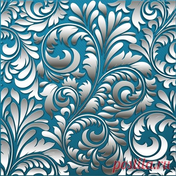 Синие морозные фоны.