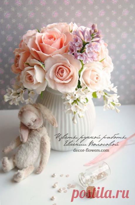 Розы из полимерной глины. Мастер-класс.