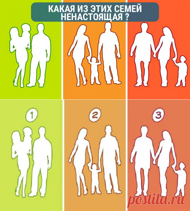 Тест: На какой картинке ненастоящая семья? - Бабушкины секреты