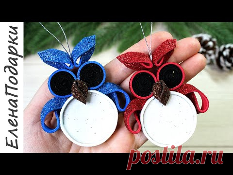 🦉 СОВА НА НОВЫЙ ГОД 🦉 🎄 НОВОГОДНИЕ ИГРУШКИ 🎄 РОЖДЕСТВО 🎄