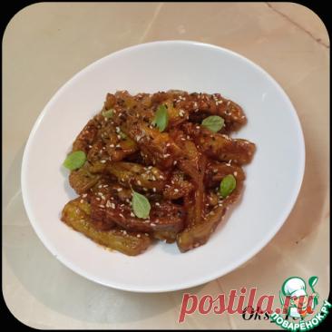 Баклажаны в кисло-сладком соусе. Ну очень вкусная закусочка из баклажан, ум отъешь просто! Отлична как самостоятельное блюдо, так и в качестве дополнения к мясу.