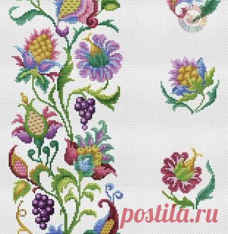ВЫШИВКА-Jacobean Bellpull