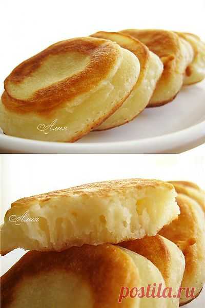 Пышные оладушки.