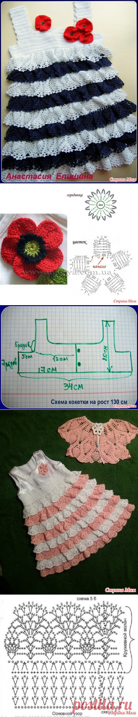 Вяжем сарафан в морском стиле - Страна Мам