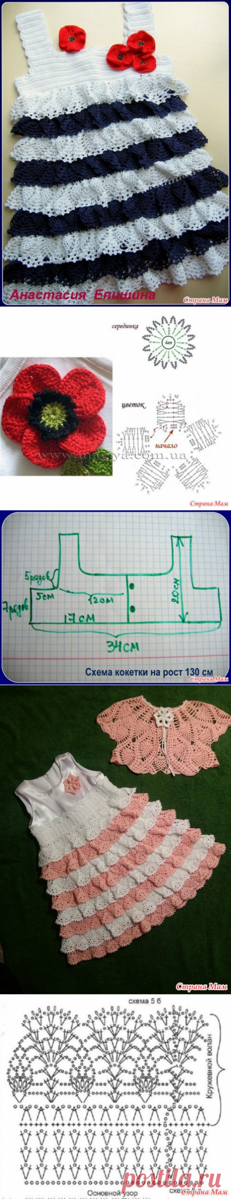 Вяжем сарафан в морском стиле - Страна Мам