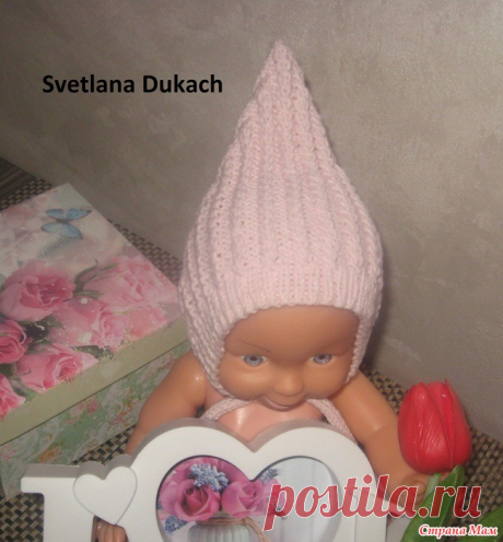 КАК связать ШАПОЧКУ Эльф СПИЦАМИ Всем посетителям Страны Мам доброго времени суток! Представляю вашему вниманию ШАПОЧКУ "Эльф" для НОВОРОЖДЕННОГО