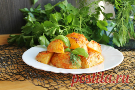 Молодая картошка в кожуре в духовке рецепт с фото пошагово - 1000.menu