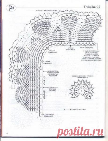 Скатерть для праздничного стола крючком
