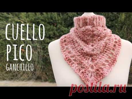 CÓMO TEJER UN CUELLO DE PICO ¡EN 2 HORAS! | Crochet - Ganchillo | Lanas y Ovillos