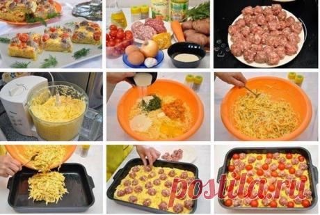 Рецепт Дня: Картофельная запеканка с мясными шариками