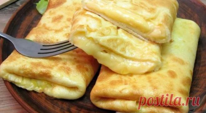 Моментальный завтрак — конвертики из омлета с сырной начинкой! - Идеальная хозяйка