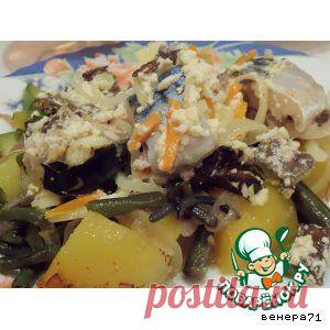 Скумбрия в горшочке - кулинарный рецепт