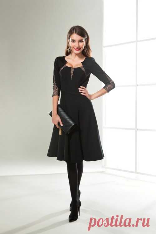 Красивые черные платья 2017-2018: фасоны, модные черные платья новинки фото