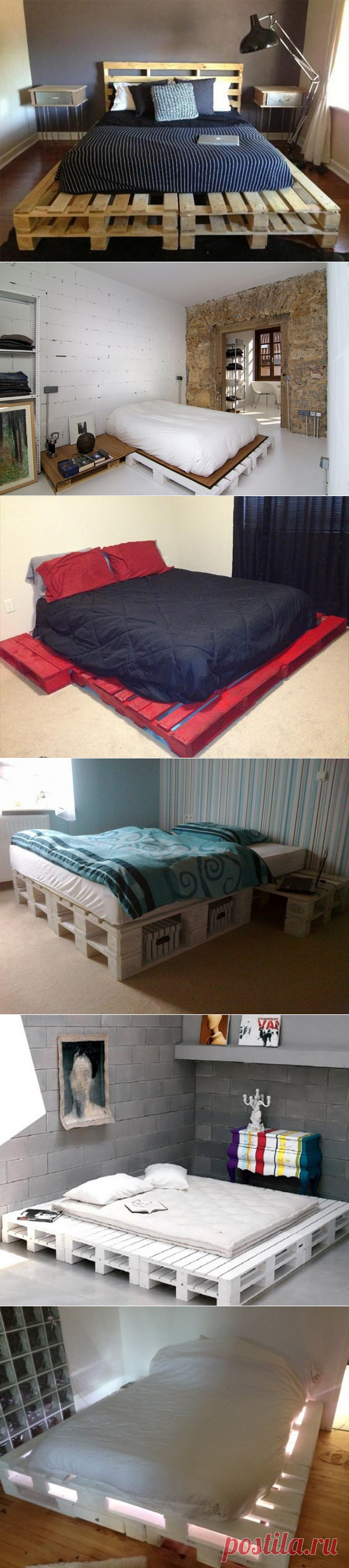 Кровати из поддонов