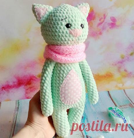 Кот Мякиш амигуруми