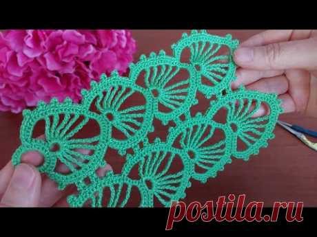 Fascinating How to make a very beautiful very stylish crochet lace? crochet ranır, etol shawl