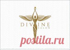 Logo for sale: Winged Woman figure designed in a sophisticated and elegant…