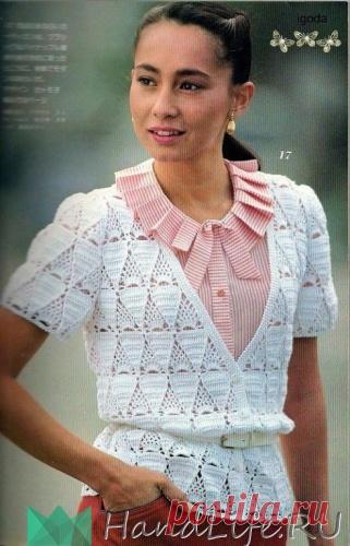 Кофточка крючком / Вязание крючком