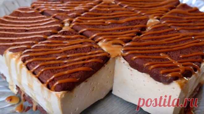 ПОТРЯСАЮЩИЙ Торт БЕЗ ВЫПЕЧКИ! Нереально Вкусный и Нежный Торт КАПУЧИНО