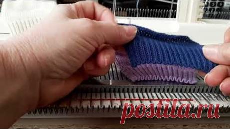 Необычный НАБОР для обычной резинки 1х1 для однофотурного вязания на машине.