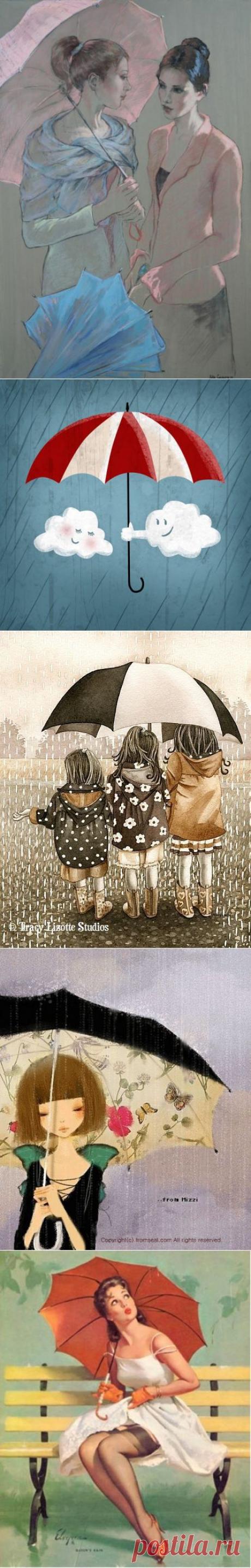 Значит будет дождь.... / Декупаж / Картинки для декупажа