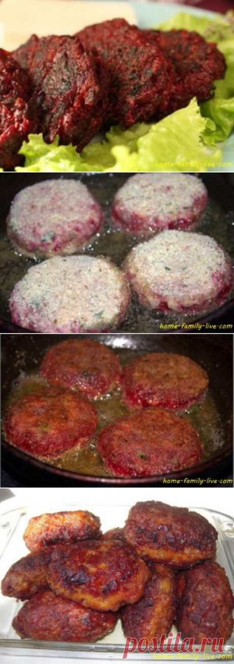 Свекольные котлеты - Кулинарные рецептыКулинарные рецепты