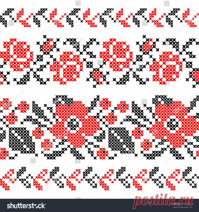 Seamless Texture Abstract Flat Red Black Vectores En Stock 268333613 - Shutterstock