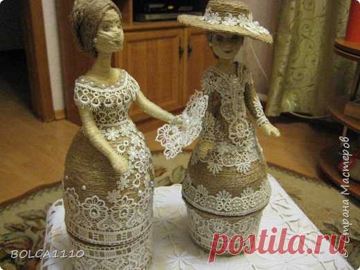 Шпагатные куклы шкатулки 4 | Страна Мастеров