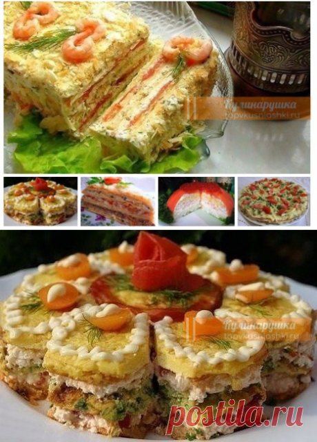ТОП-5 САМЫХ ВКУСНЫХ ЗАКУСОЧНЫХ ТОРТОВ | Кулинарушка - Вкусные Рецепты